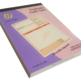 Triplicate Cash Sale Book