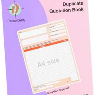Duplicate Quotation Book - A4