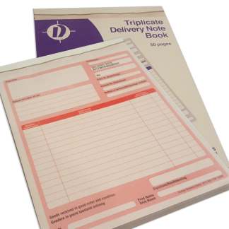 A5 Triplicate Delivery Book